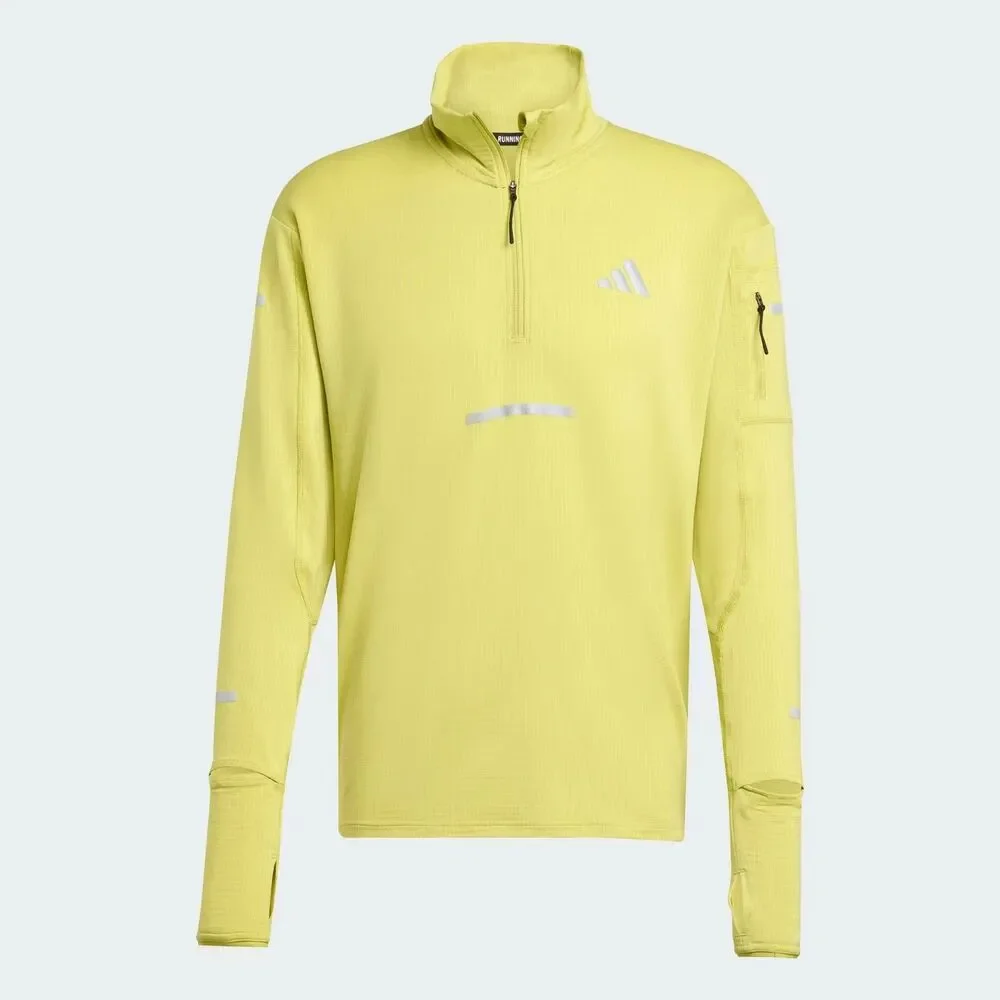 Adidas Adi365 Climawarm+ Half Zip Running Top Long Sleeve JM5725 Men Small